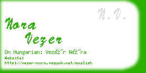 nora vezer business card